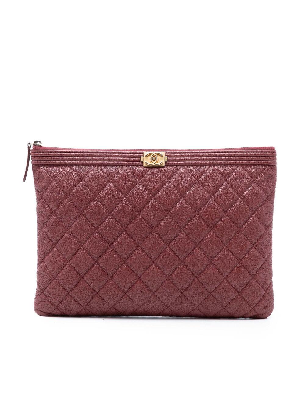 Chanel Medium Quilted Caviar Boy O Case #314462C74B